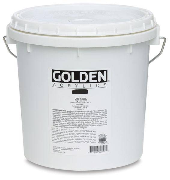 Golden Heavy Body Acrylic Paints 3.78L (Black & White)