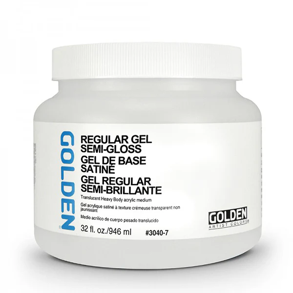 Golden Regular Gel Medium (Semi Gloss) - Image 3