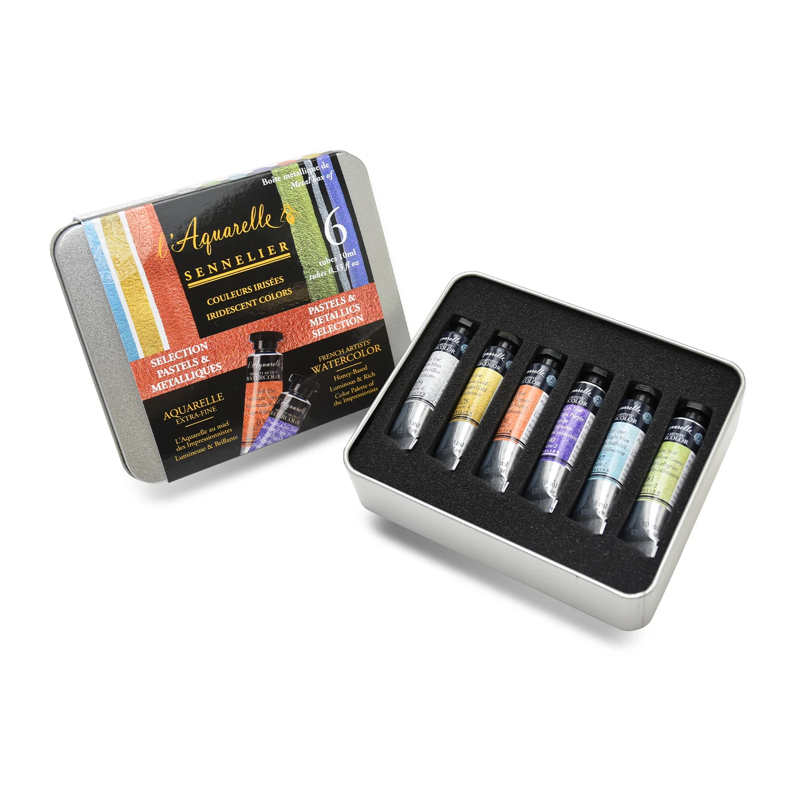 Sennelier Artist Iridescent Watercolour Pastels & Metallics Set of 6 - Image 3