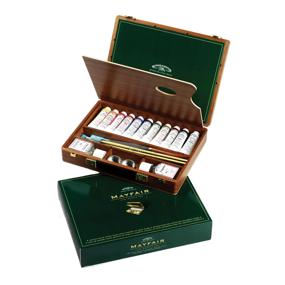 Winsor & Newton Artists' Oil Mayfair Wooden Box Set