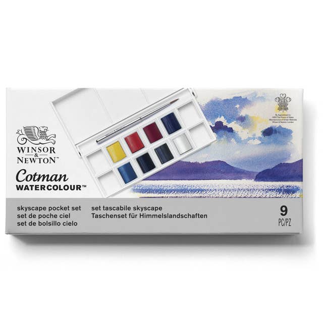 Winsor & Newton Cotman Half Pan Watercolour Pocket Set (Skyscape)