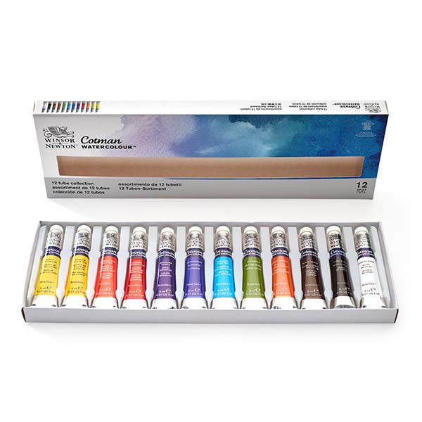 Winsor & Newton Cotman Watercolour 8ml Tube Set 12 - Image 2