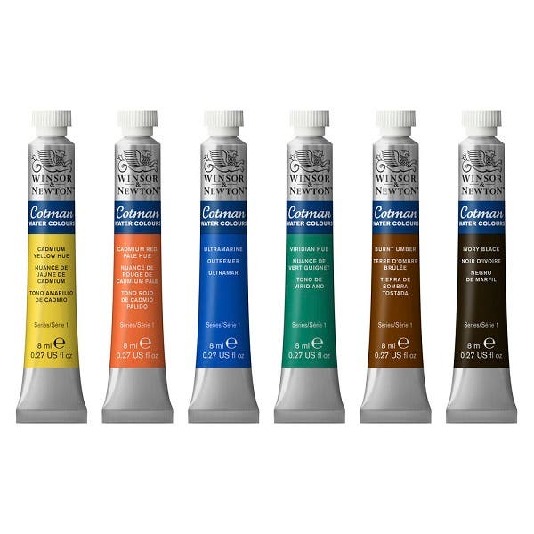 Winsor & Newton Cotman Watercolour 8ml Tube Set 6 - Image 3
