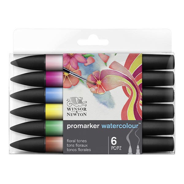 Winsor & Newton Promarker Watercolour Set 6 (Floral Tones)