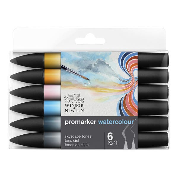 Winsor & Newton Promarker Watercolour Set 6 (Sky Tones)