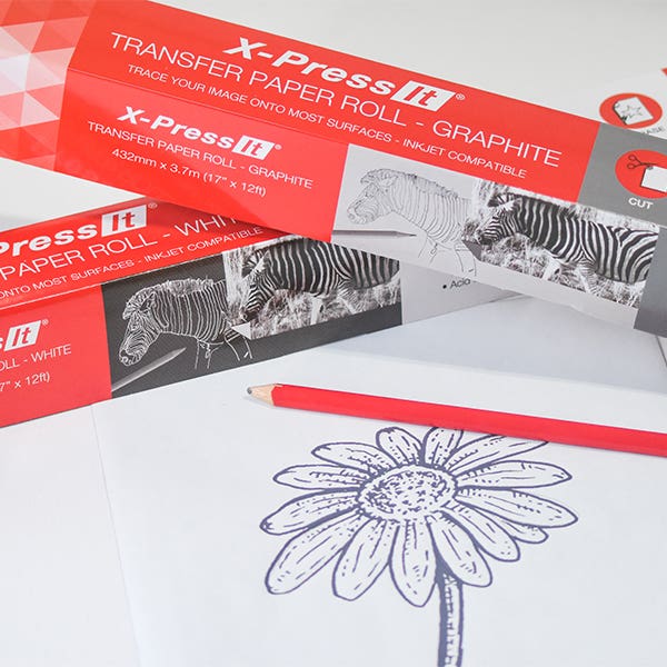 X-Press It Transfer Paper Roll Graphite (43cm x 3.7m) - Image 2